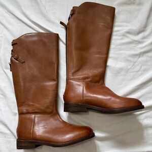Free People Tan Over the Knee Boots